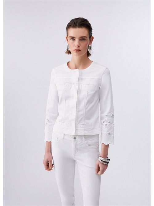 Giacca con ricamo sangallo LIU JO | WA6262T367A/P9255